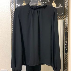 Women’s black long sleeve blouse